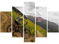 105CM 150CM OBRAZ 5 ELEM ZJAZD CRESTED BUTTE ZACH DISCHNER DRUK