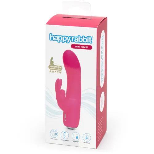 happy rabbit mini pink - kompaktowy model z 12 trybami pracy usb na Arena.pl
