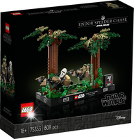 LEGO STAR WARS DIORAMA POŚCIG NA ŚCIGACZU ENDOR