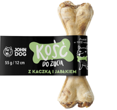 JOHN DOG Kość z kaczką i jabłkiem gryzak przysmak psa do żucia 12 cm