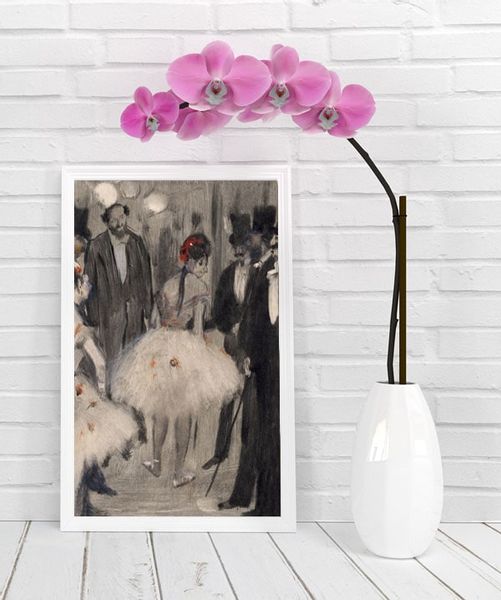 Virginie being Admired while the Marquis Cavalcanti Looks On, Edgar Degas - plakat 61x91,5 cm zdjęcie 2