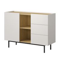 Komoda z szufladami Noel 1D3S 120 Kaszmir / Dąb Cremona