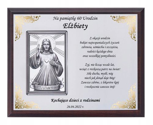 PREZENT NA URODZINY 18 30 40 45 50 60 65 70 80 90 OBRAZ W OZDOBNYM PUDEŁKU na Arena.pl