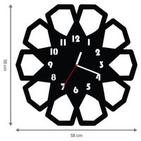 ZEGAR ŚCIENNY GEOMETRIA 58cm XXL 103.11