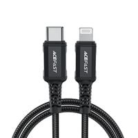 kabel przewód mfi do iphone usb-c - lightning 30w 3a 1.8m czarny