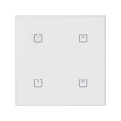 SZKLANY 4-kanałowy bezprzewodowy łącznik iNELS RFCONTROL - RFGB-40/W WHITE SHARP