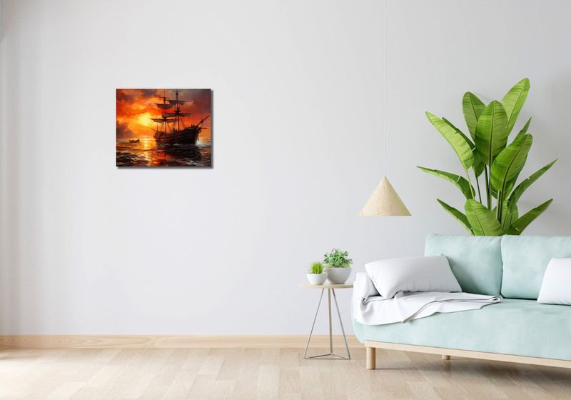 Obraz 50x40cm Ogień na Wodzie zdjęcie 2