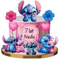 WYDRUK CUKROWY NA TORT LILO I STICH MASA CUKROWA LILO I ANGEL STICZ