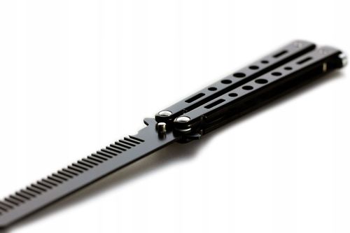 Nóż motylkowy motyl treningowy składany grzebień na Arena.pl