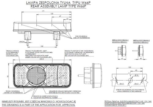 Lampa LED zespolona tylna 5 funkcji PRAWA (315KR) na Arena.pl