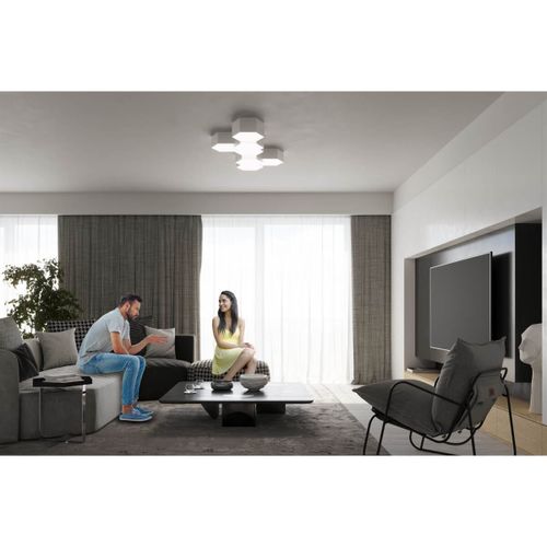 Minimalistyczna lampa sufitowa SL.1058 nad łóżko biała na Arena.pl