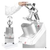 SZATKOWNICA DO WARZYW ELEKTRYCZNA HENDI 231852 Z DUŻYM OTWOREM I STOJAKIEM