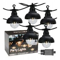 Girlanda ogrodowa świetlna led 7,5m x 10 żarówek lampki na prąd