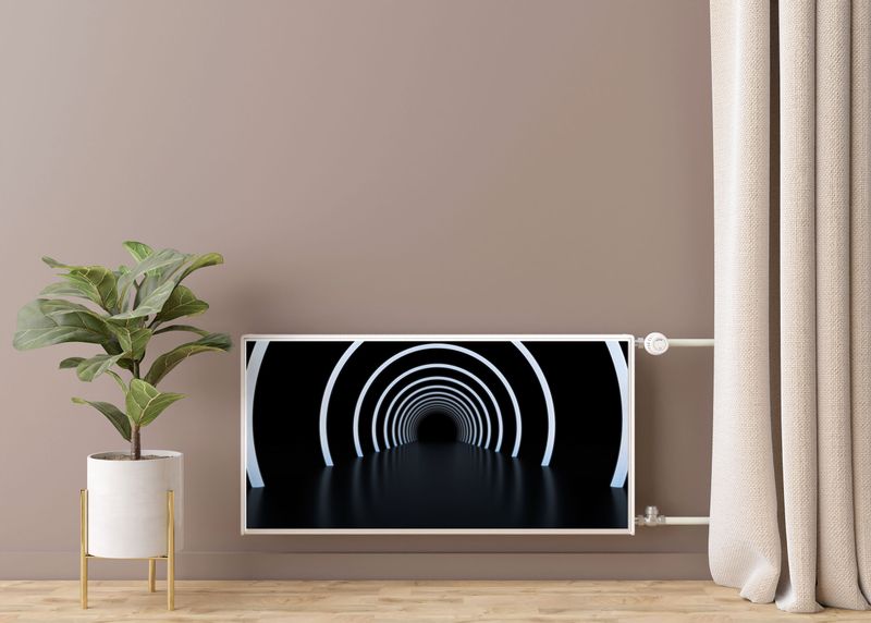Osłona MAGNETYCZNA Na Kaloryfer Abstrakcyjny Tunel Efekt 3D 120cm x 60cm zdjęcie 7