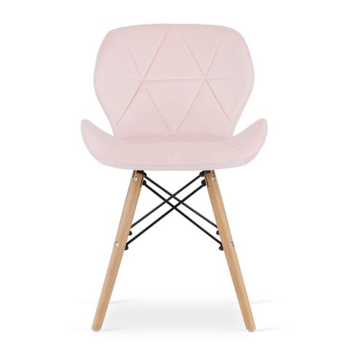 Krzesło LAGO Aksamit - róż x 3 na Arena.pl