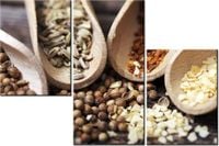 60 90CM OBRAZ 3 ELEM SZCZYPTA SMAKU ŚCIENNY DRUK PŁÓTNO