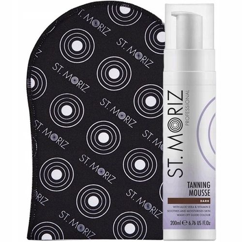 ST. MORIZ Tanning Mousse Mus Samoopalający Dark Ciemny 200ml + Rękawica na Arena.pl