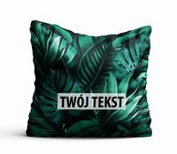 Poduszka Dekoracyjna KWIATY  z Twoim napisem K20
