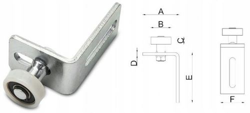 WÓZEK WÓZKI ROLKI DO BRAMY PRZESUWNEJ ZESTAW 80x80 na Arena.pl