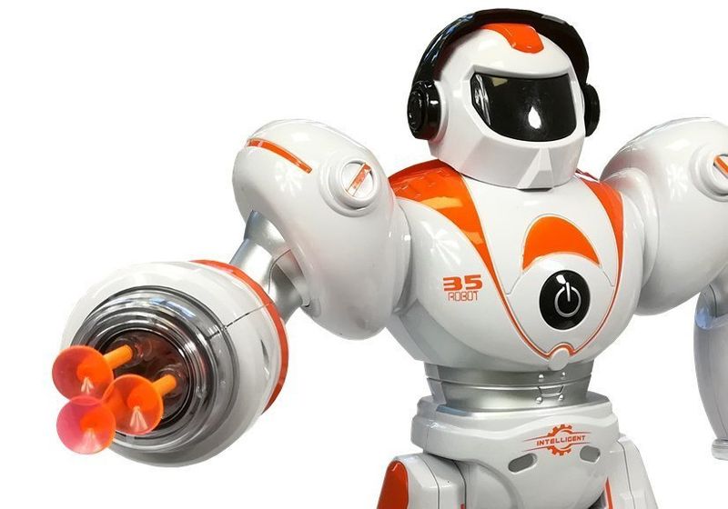 Robot Zdalnie sterowany pomarańczowy zdjęcie 3