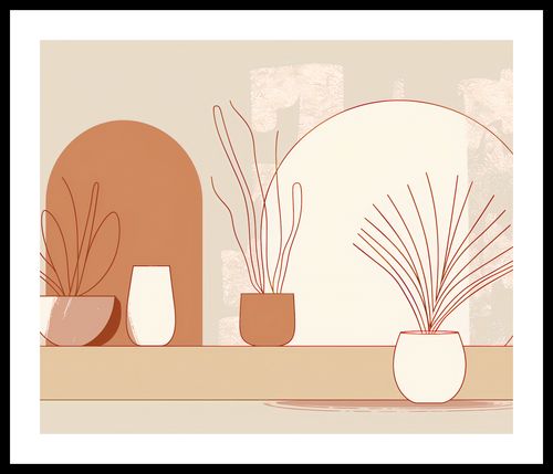 Plakat 60x50cm Widok Roślin na Arena.pl