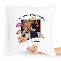 Poduszka Prezent Politycy Donald Tusk Platforma Po Z Nadrukiem Ze Zdjęciem