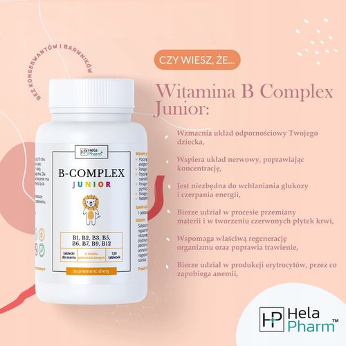 Witamina B Complex dla dzieci do ssania 3x120 na Arena.pl