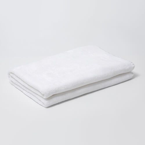 Kocyk Minky z sercami do sublimacji - biały 127 x 152 cm na Arena.pl