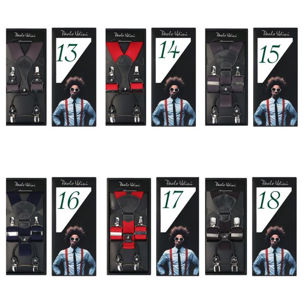 Szare Stalowe Gładkie szelki do spodni Orginalne Top-Gal zdjęcie 4