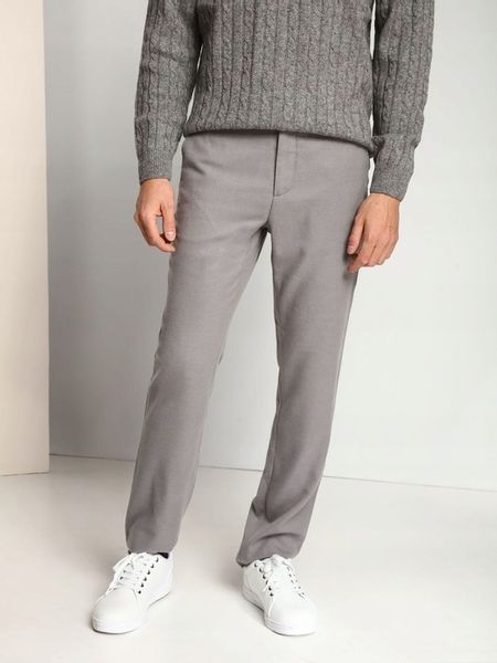 M6022 TOP SECRET SZARE KLASYCZNE SPODNIE _33 zdjęcie 4