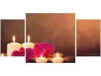 80X40CM ROMANTYCZNY WIECZÓR TRÓJ OBRAZ