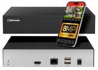 REJESTRATOR DO MONITORINGU SIECIOWY NVR IP 9 KANAŁOWY 8MPx 4K