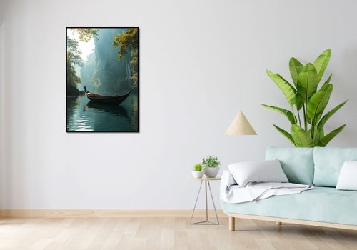 Plakat 68x98cm Samotność na Tafli na Arena.pl