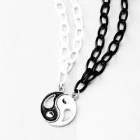 NASZYJNIK PRZYJAŹNI BEST FRIENDS YIN YANG W/B