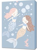 Obraz 50x70cm Wzory dla Dzieci, Dziewczynki i Chłopca - Syrenki