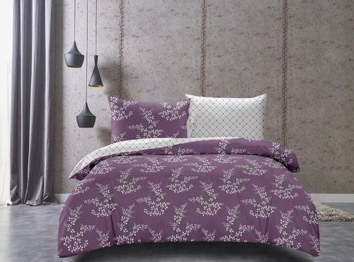 Pościel DecoKing HYPNOSIS CALLUNA VIO+CRE 135x2002+80x802 na Arena.pl
