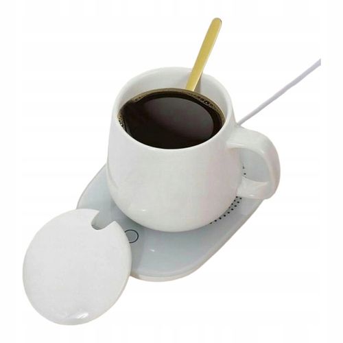 Kubek ceramiczny DO HERBATY Podgrzewacz USB Łyżka PREZENT Kubek Świąteczny na Arena.pl