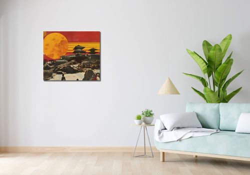 Obraz 70x60cm Krajobrazy Czerwonego Słońca na Arena.pl