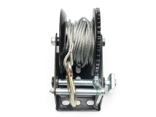 WYCIĄGARKA RĘCZNA KORBOWA LINOWA 545kg WCIĄGARKA lebiodka przenośna DRAGON na Arena.pl