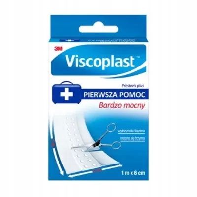 VISCOPLAST Plaster opatrunkowy PRESTOVIS PLUS 1M x 8cm do cięcia x 25 SZT zdjęcie 3