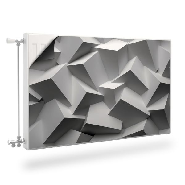 Mata MAGNETYCZNA Na Grzejnik Abstrakcyjna Ściana Efekt 3D 110cm x 60cm zdjęcie 1