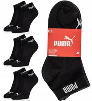 PUMA SKARPETKI ZAKOSTKI CZARNE 3-PAK 43-46