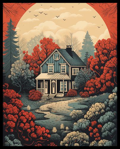 Plakat 40x50cm Idylla Rustykalna na Arena.pl