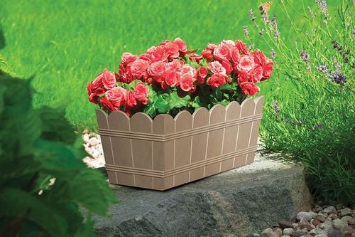 Skrzynka balkonowa Elba 55 z uchwytami | Antracyt na Arena.pl