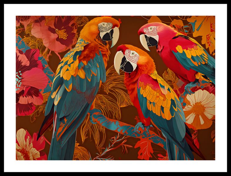 Plakat 55x40cm Kolorowe Ary zdjęcie 3