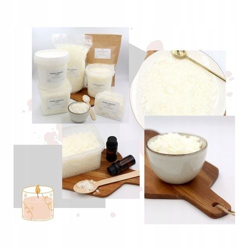 Wosk Sojowy Do Świec DIY Soy Wax 50 Naturalny 1kg + Barwnik w Płynie na Arena.pl