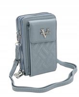 Victoria J. - torebka rowerówka portfel etui na telefon niebieski VJ2008