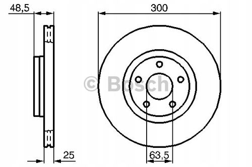 TARCZA HAM PRZOD 300X25 V BOSCH na Arena.pl