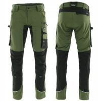 ELASTYCZNE spodnie ROBOCZE wodoodporne STRETCH khaki SOFSTHELL wytrzymałe