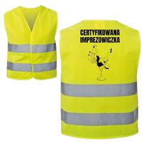 KAMIZELKA ODBLASKOWA IMPREZOWA PREMIUM NA IMPREZĘ WIECZÓR PANIEŃSKI